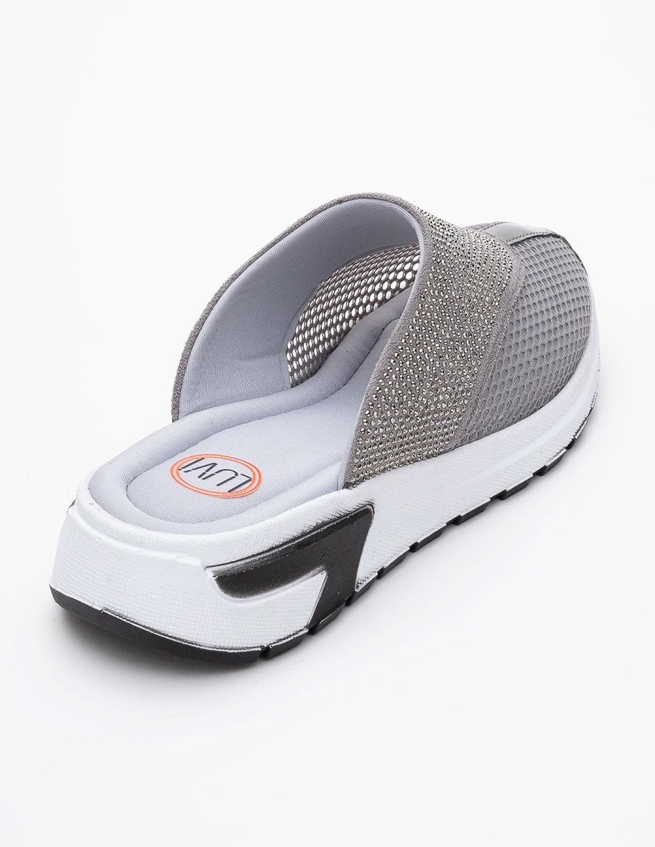 Zueco glea de piel para mujer 3