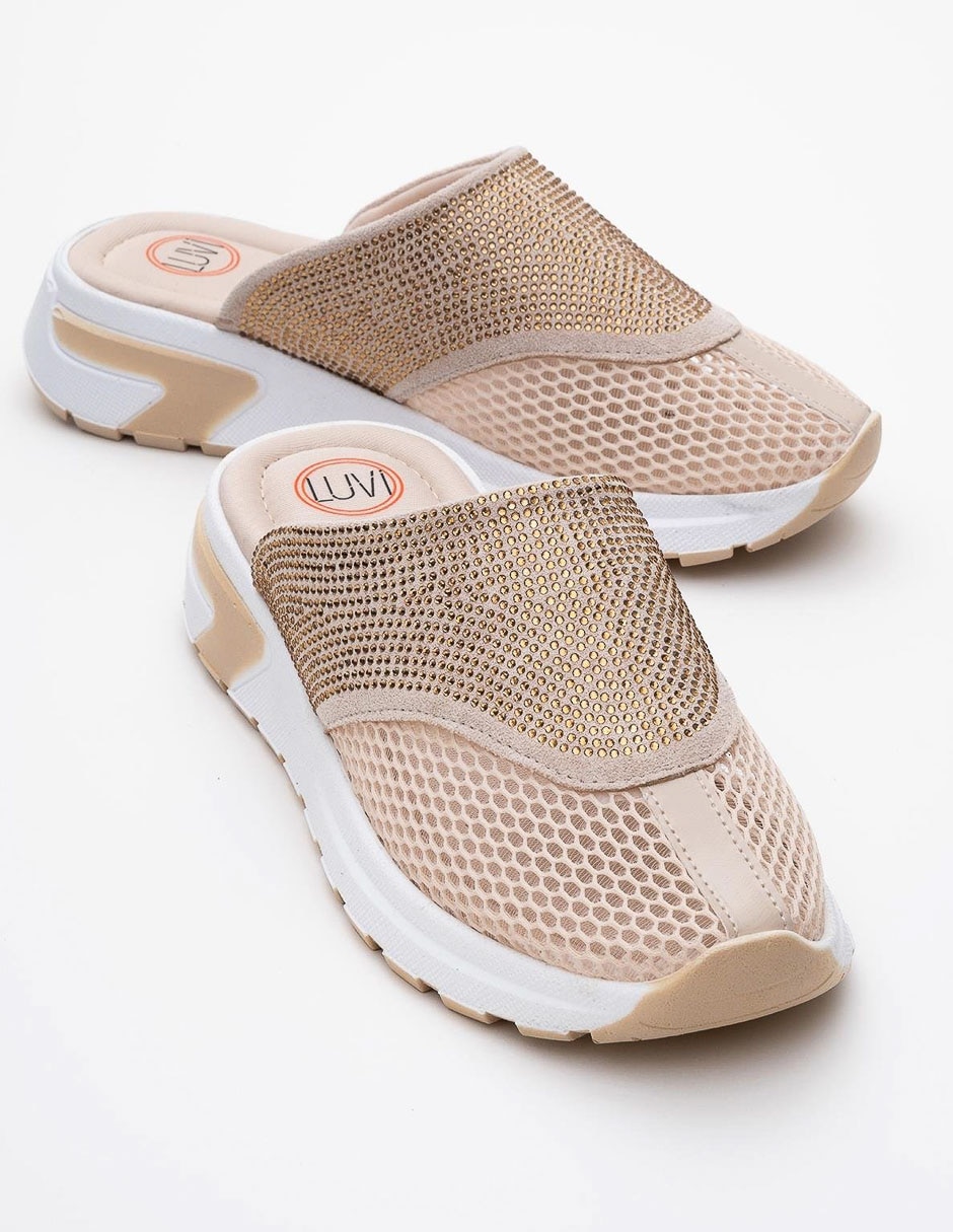 Zueco glea de piel para mujer Zueco glea de piel para mujer