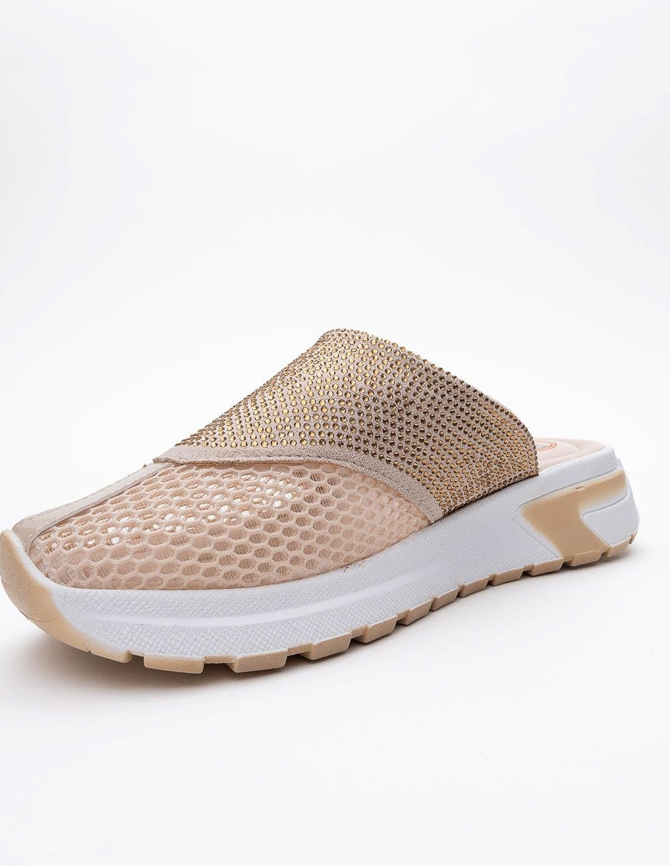 Zueco glea de piel para mujer 6