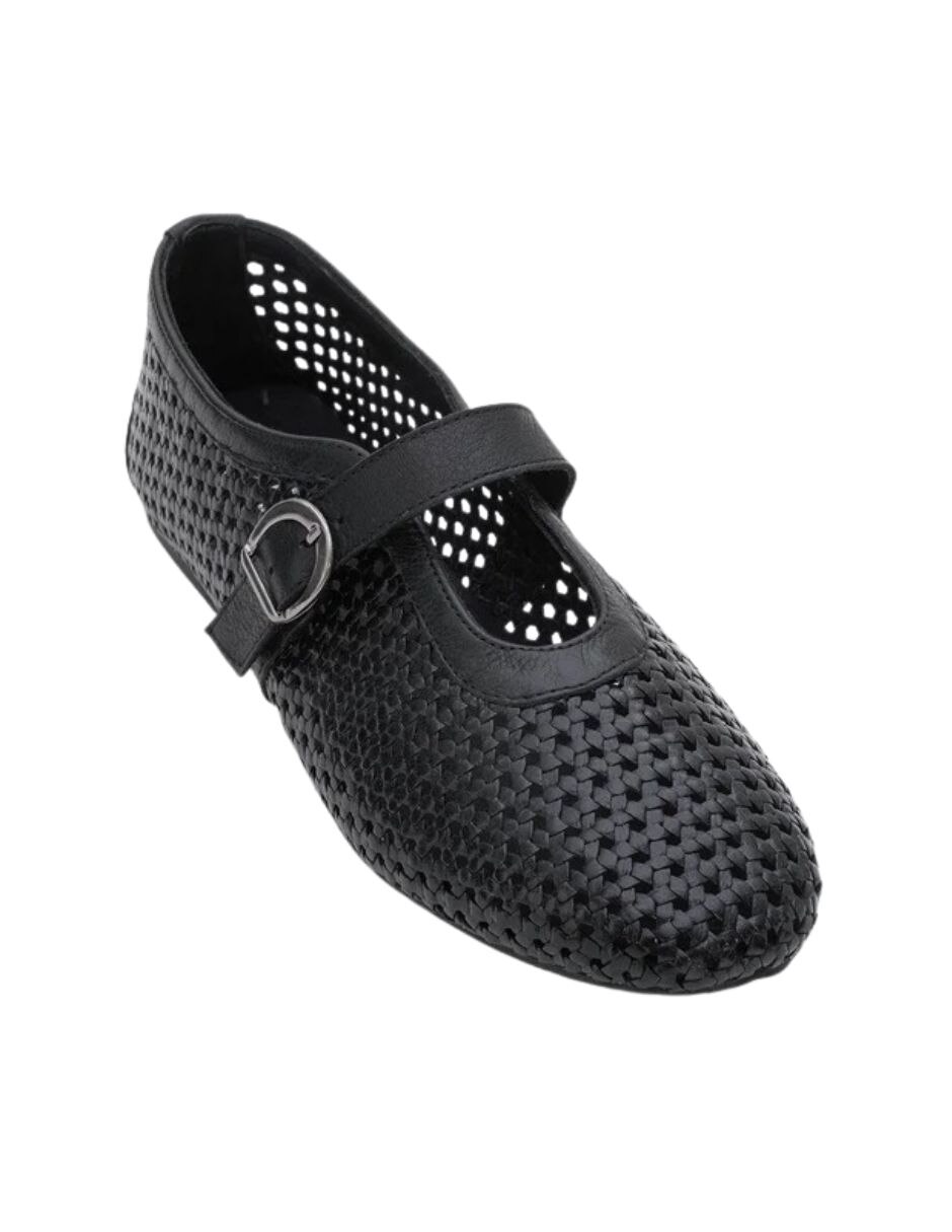 Balerina mirella de piel para mujer 4
