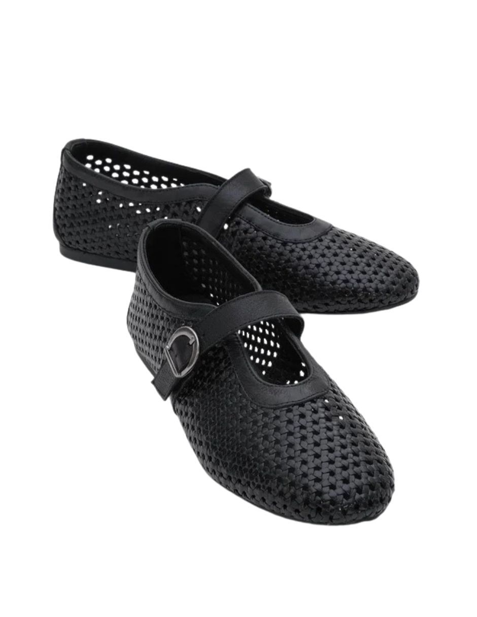 Balerina mirella de piel para mujer 2