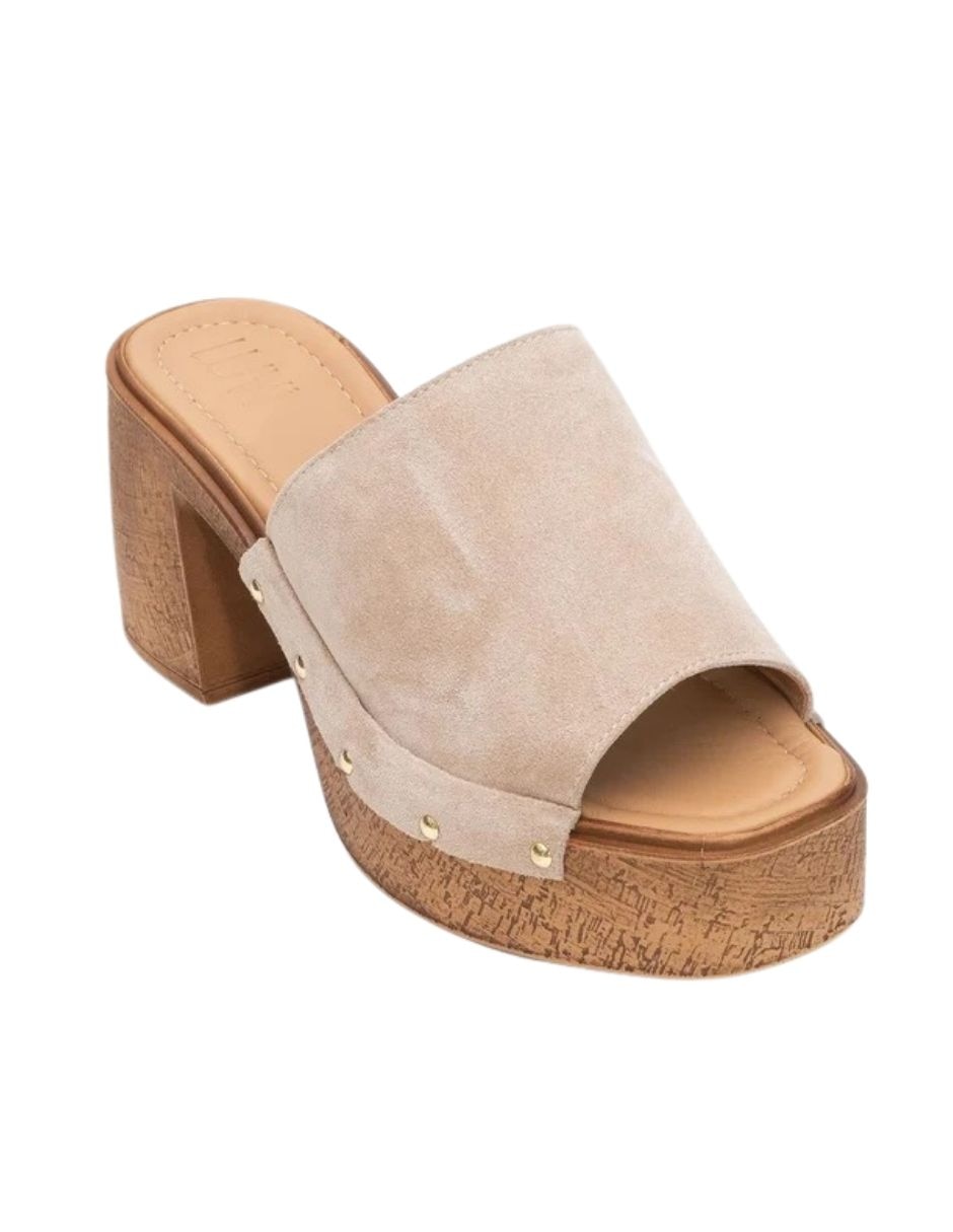 Zueco pull de piel para mujer 1