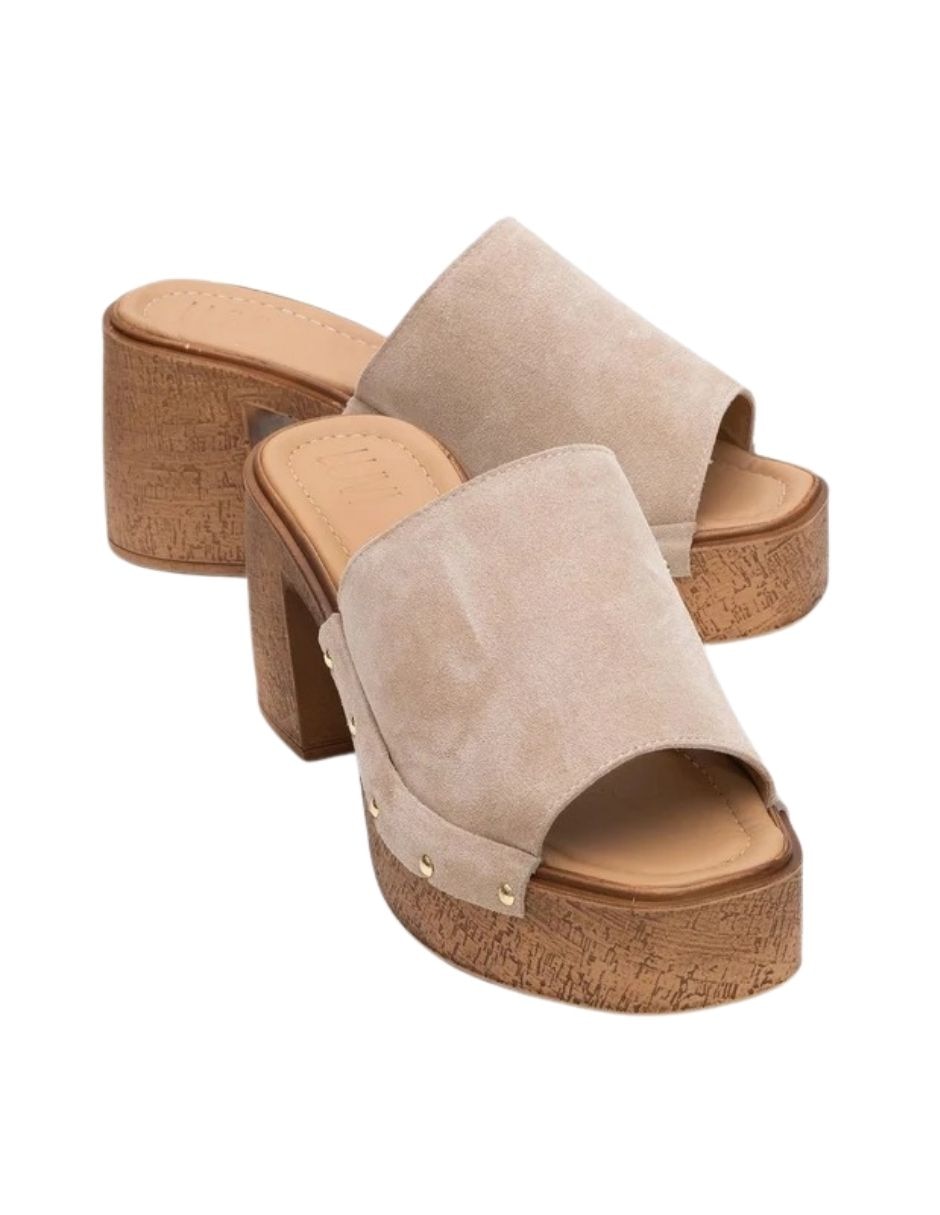 Zueco pull de piel para mujer 2