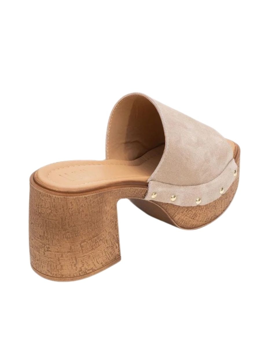 Zueco pull de piel para mujer 3