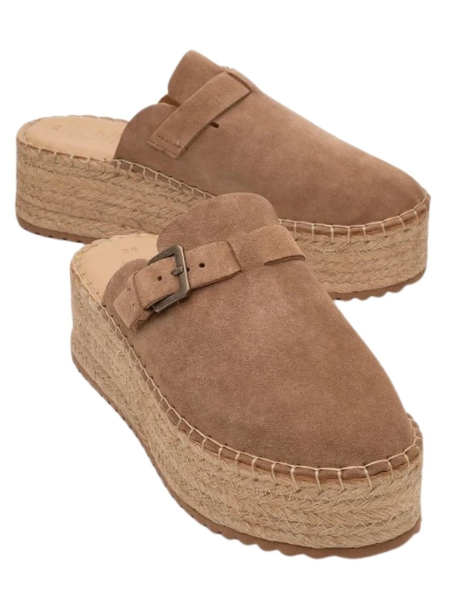 Zueco novas de piel para mujer 2