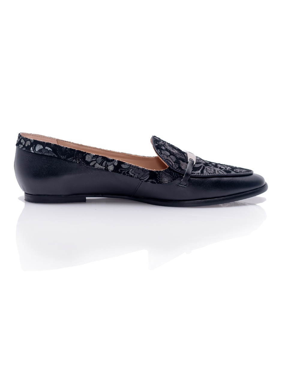 Mocasín garden de piel para mujer 6