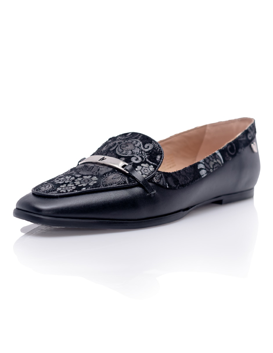 Mocasín garden de piel para mujer 5