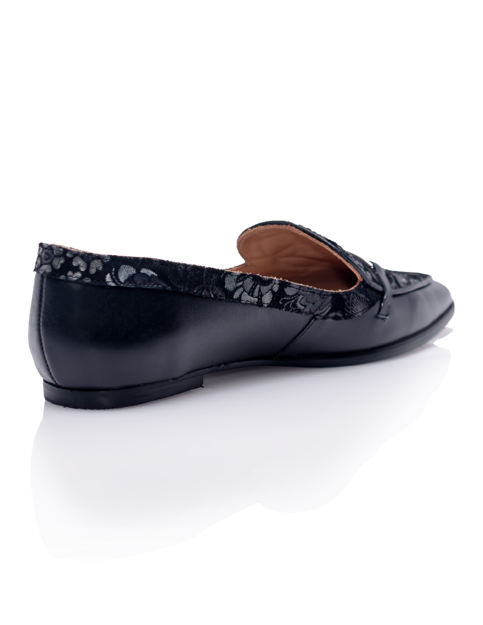 Mocasín garden de piel para mujer 4