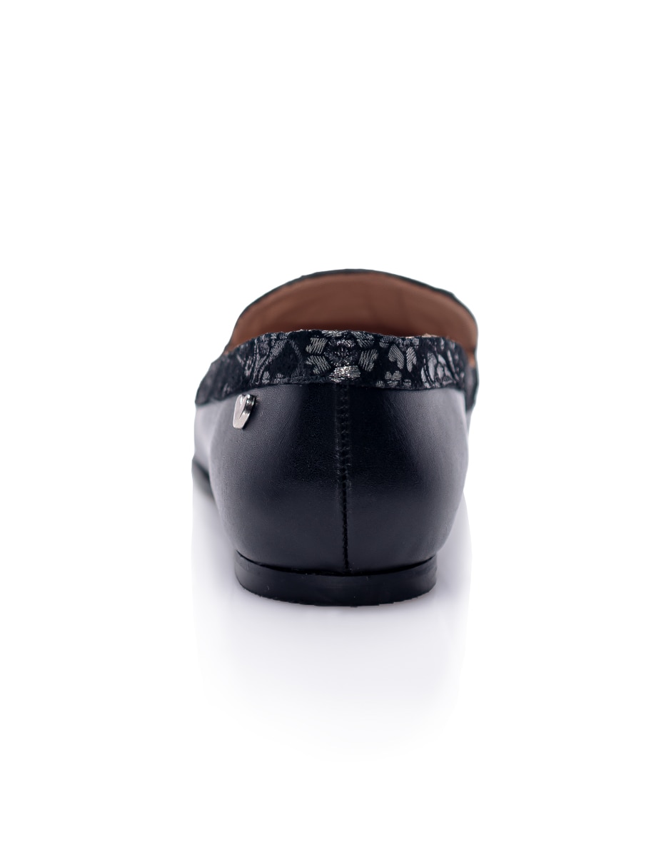 Mocasín garden de piel para mujer 2