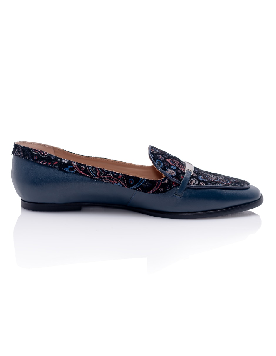 Mocasín garden de piel para mujer 6
