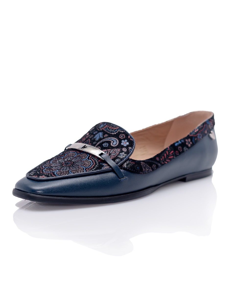 Mocasín garden de piel para mujer 5