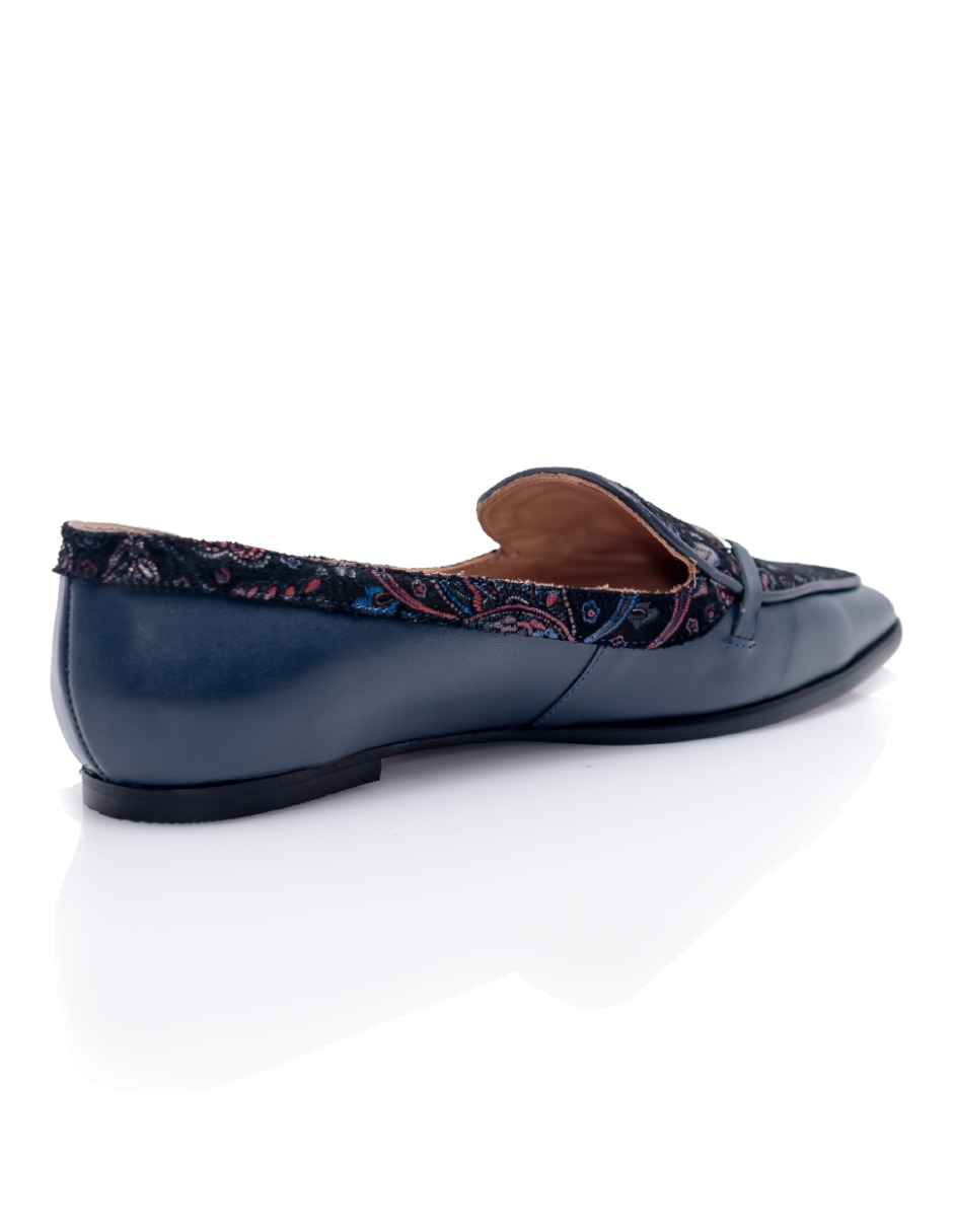 Mocasín garden de piel para mujer 4