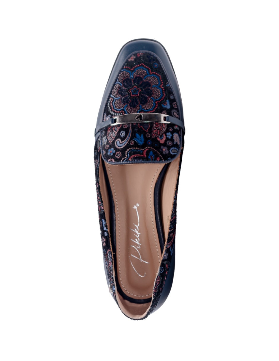 Mocasín garden de piel para mujer 7