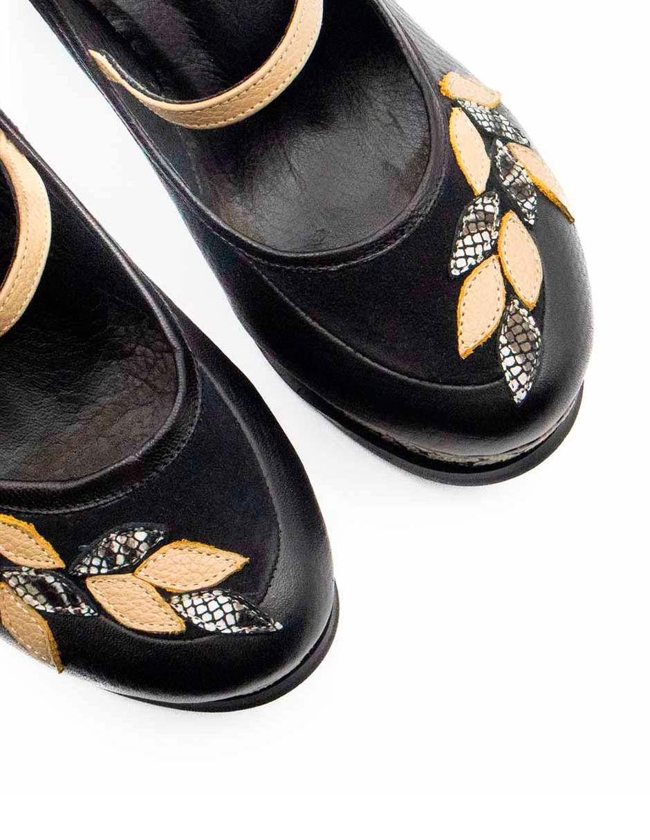 Zapato de tacón de piel para mujer 7