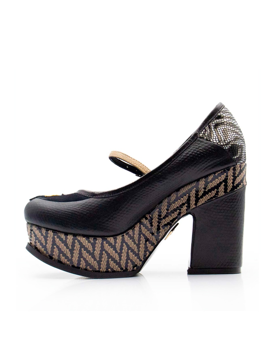 Zapato de tacón de piel para mujer 2