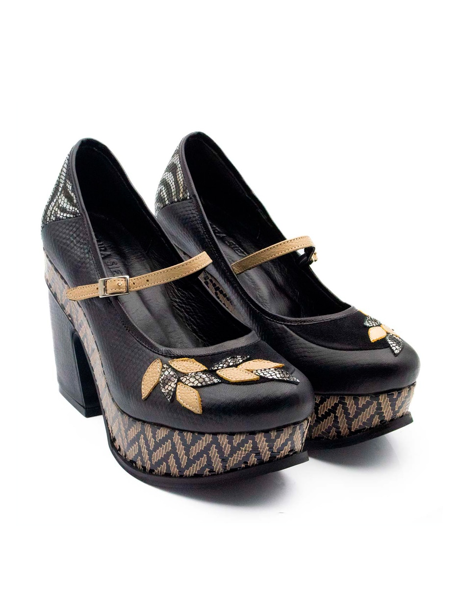 Zapato de tacón de piel para mujer 8