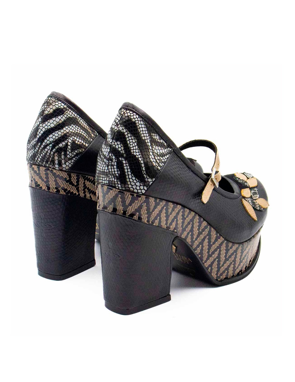 Zapato de tacón de piel para mujer 3