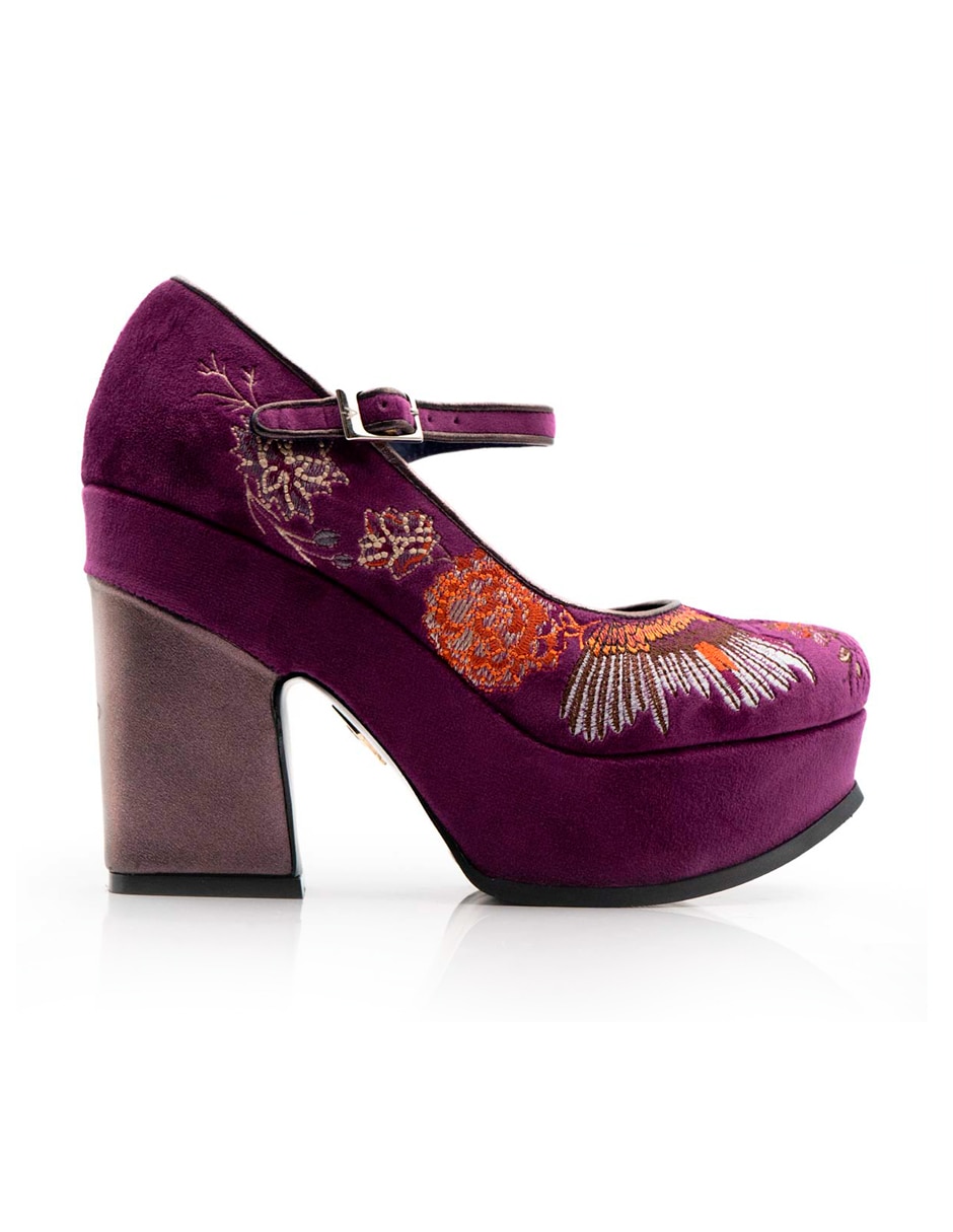 Zapato de tacón de piel para mujer Zapato de tacón de piel para mujer