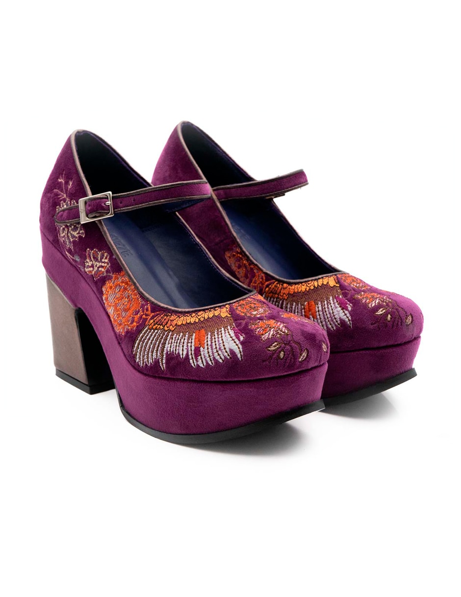 Zapato de tacón de piel para mujer 5
