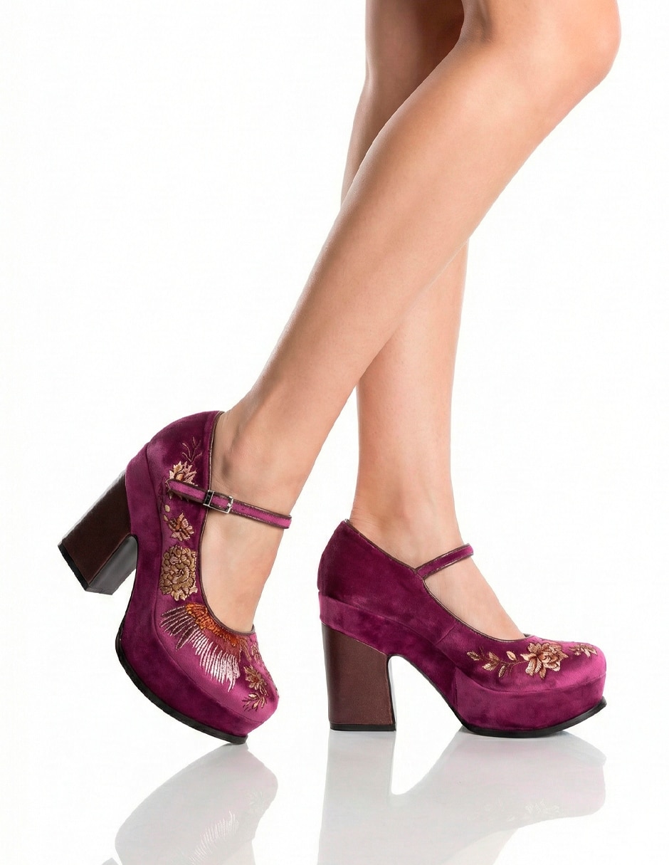 Zapato de tacón de piel para mujer 6