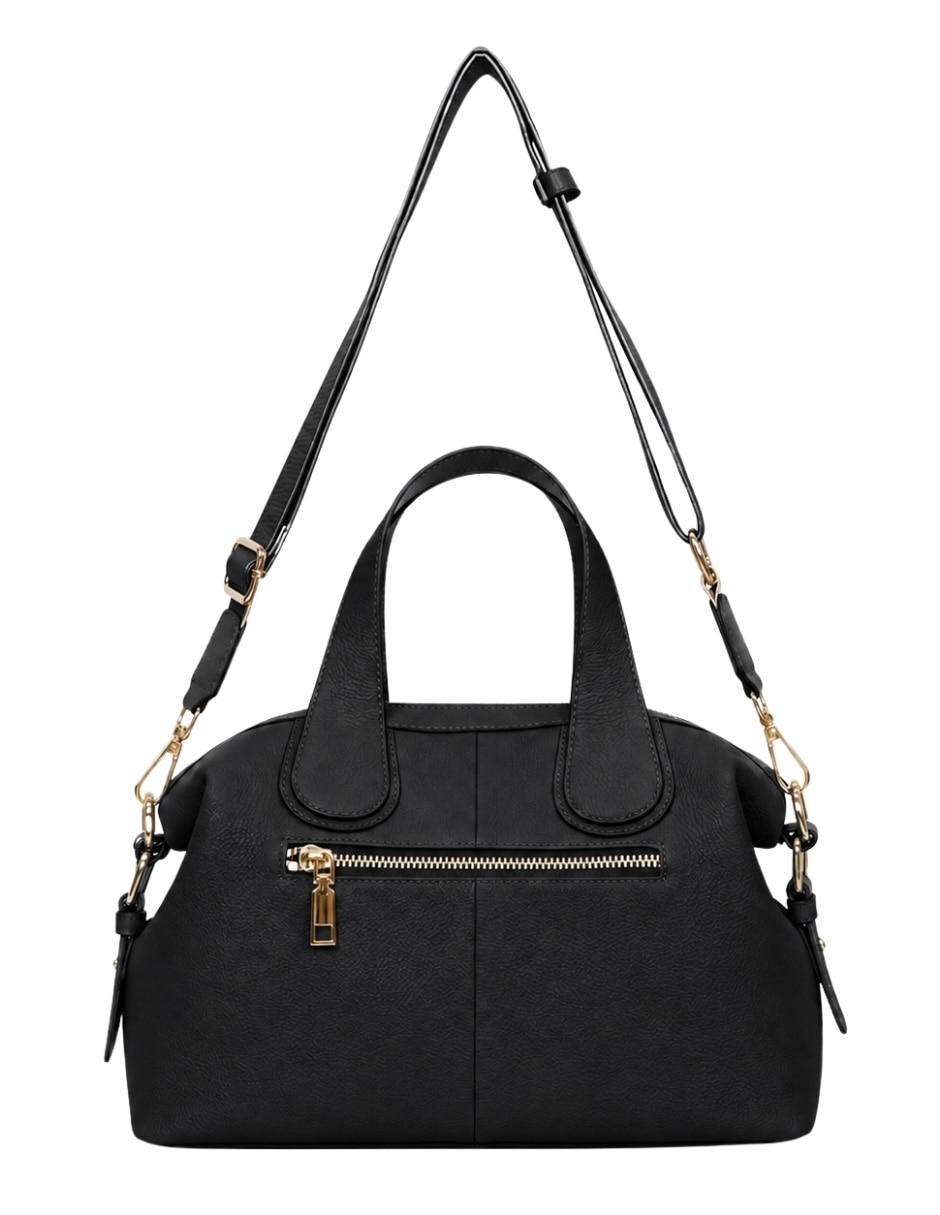 Bolsa satchel nómada de piel para mujer 1