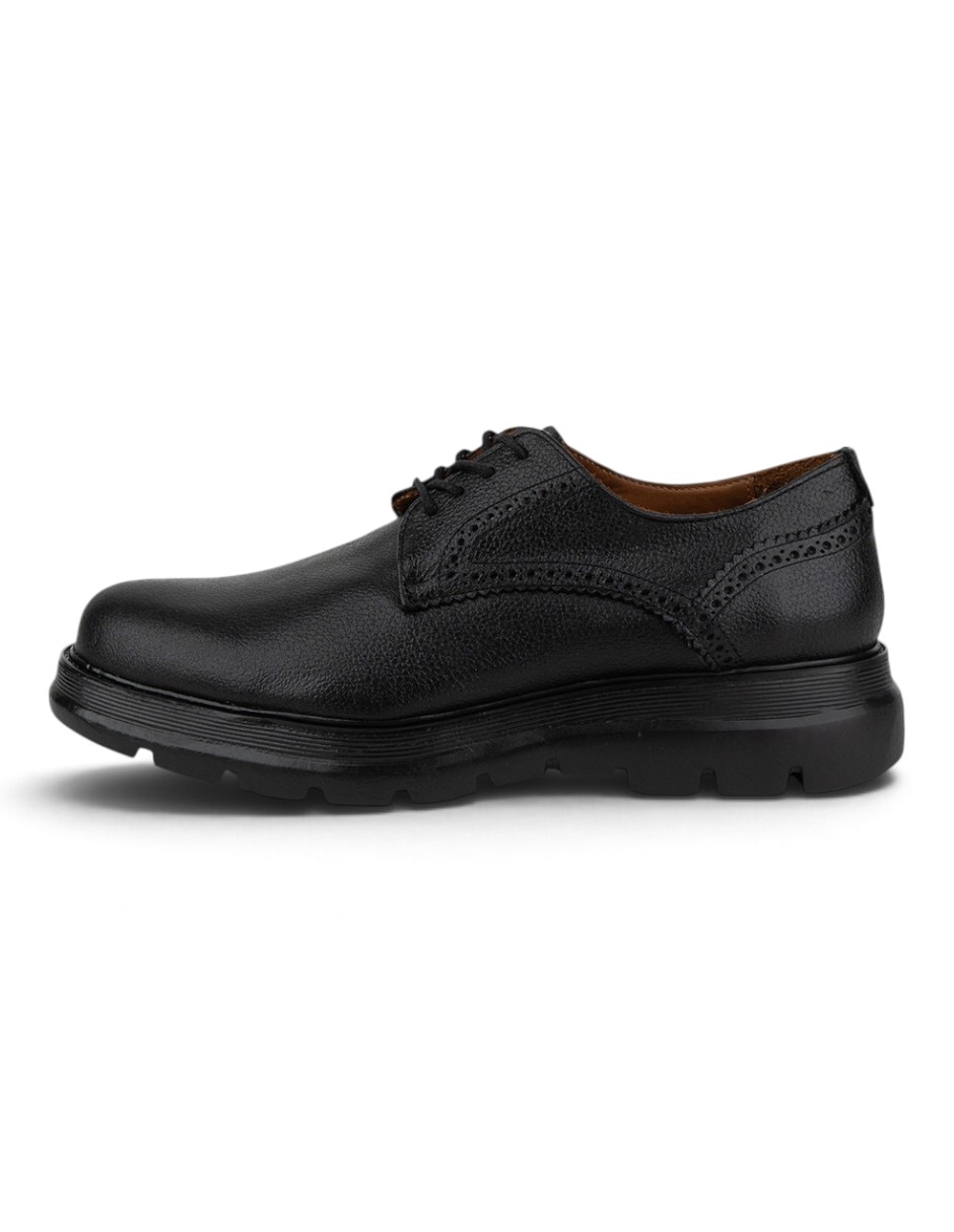 Zapato derby alonzo black para hombre 2
