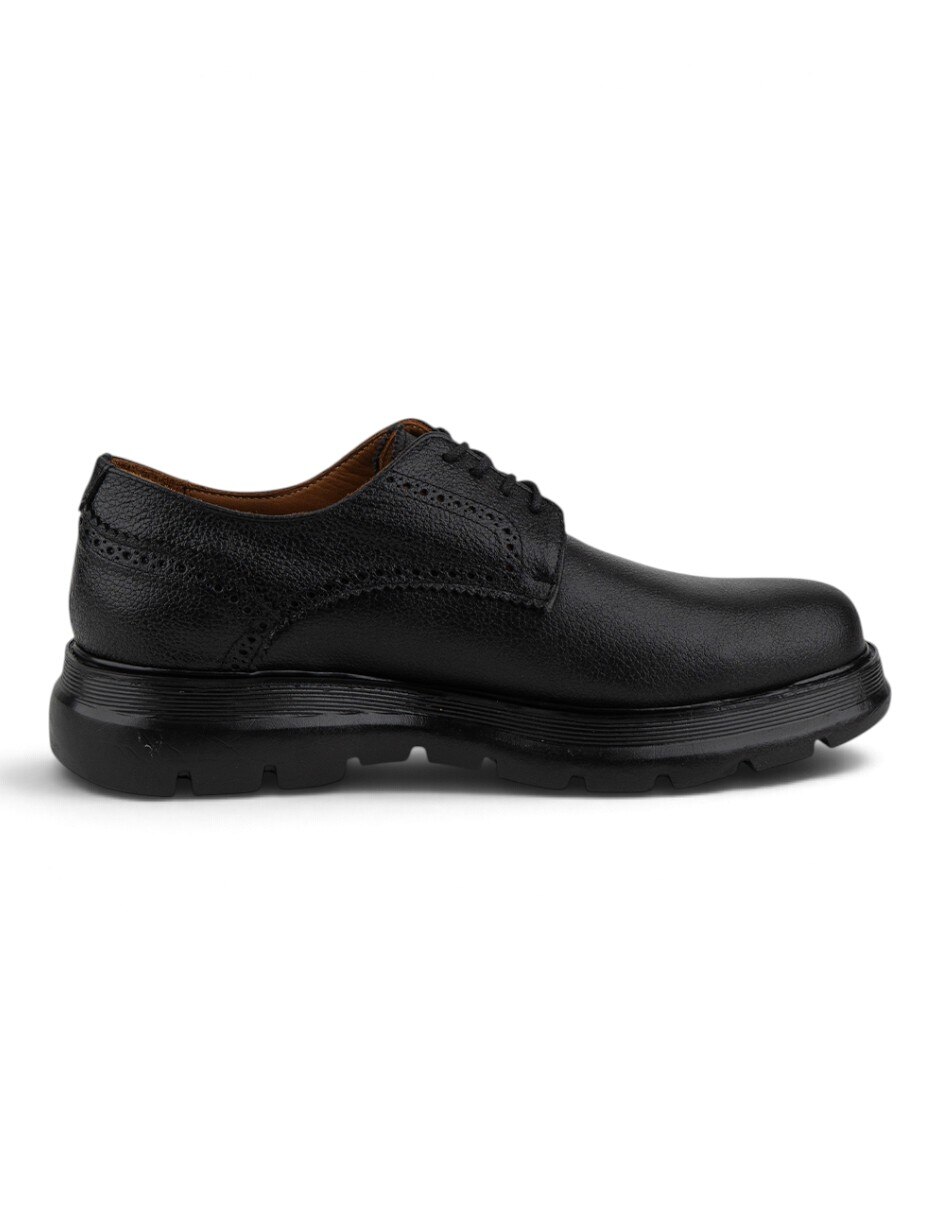 Zapato derby alonzo black para hombre 5