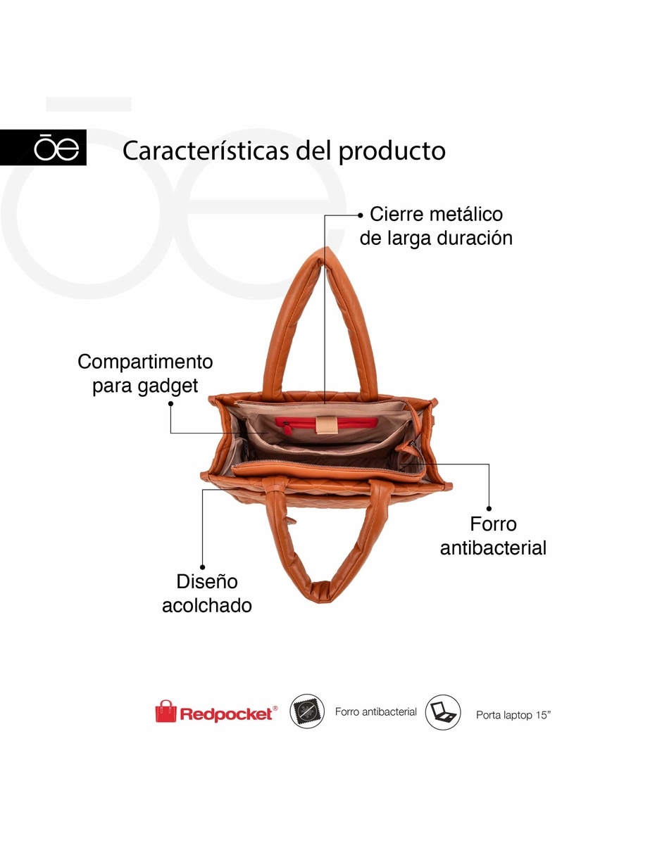 Bolsa neceser edenia de piel para mujer 9