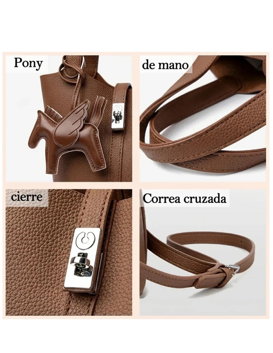 Bolsa Crossbody Friends de piel para mujer 3