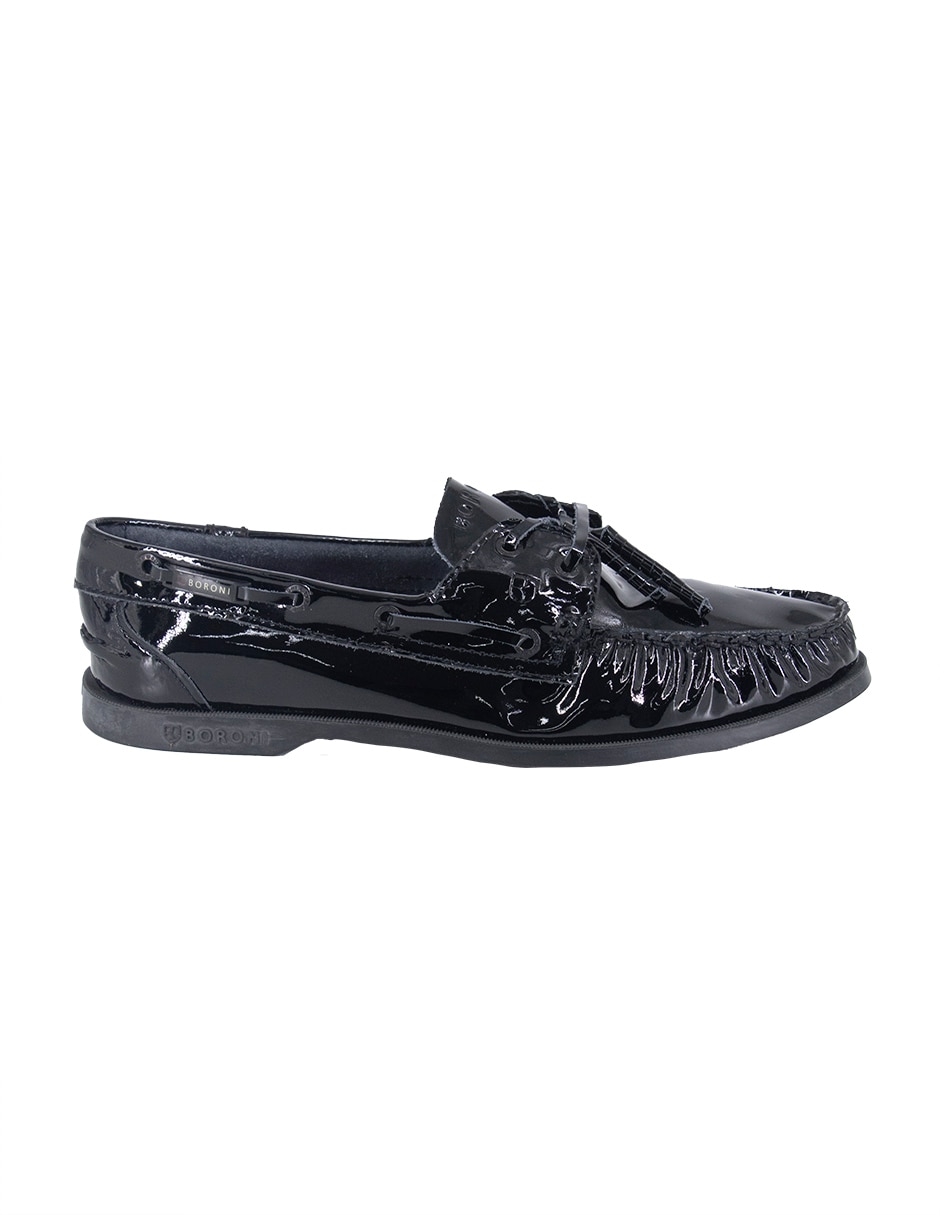 Zapato Mocasín MARINERO BORONI NEGRO CHAROL LISO para hombre 2