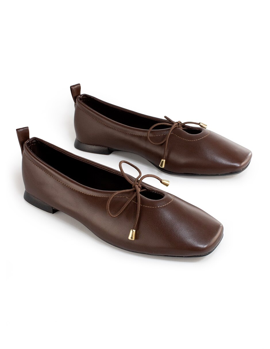 Balerina FLATS de Piel sintética para mujer 7