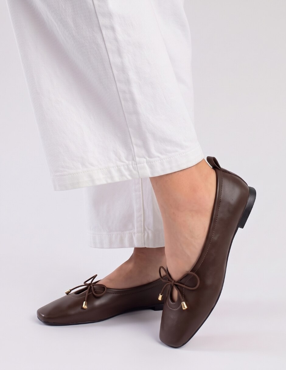 Balerina FLATS de Piel sintética para mujer 8