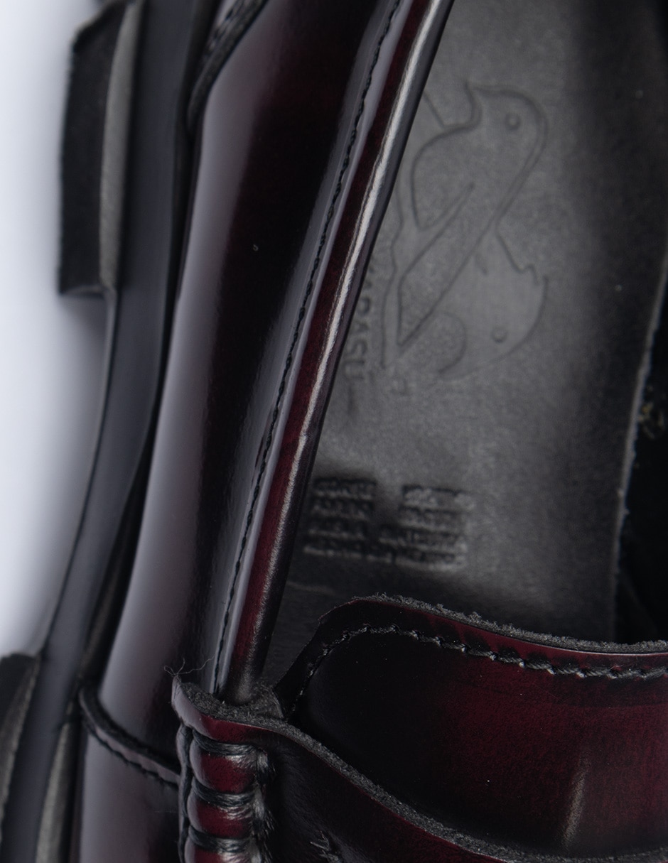 Mocasín de piel para mujer
