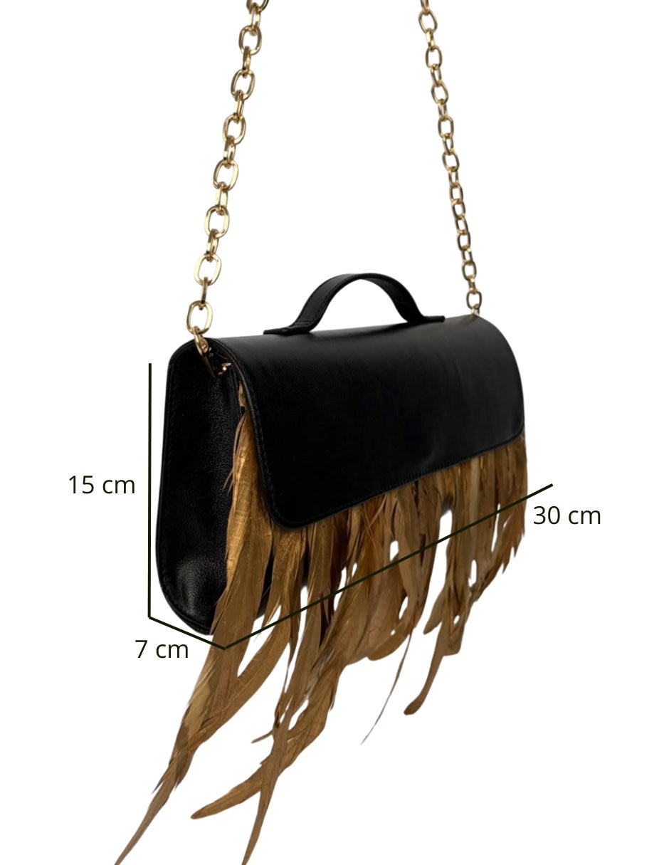 Bolsa clutch de piel para mujer 6