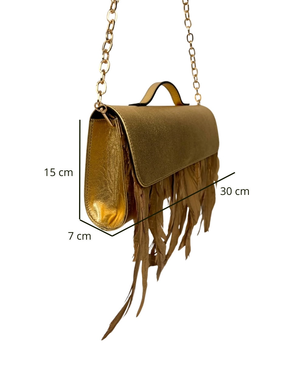 Bolsa clutch de piel para mujer 6