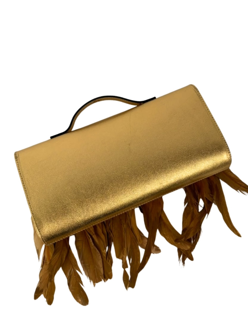 Bolsa clutch de piel para mujer