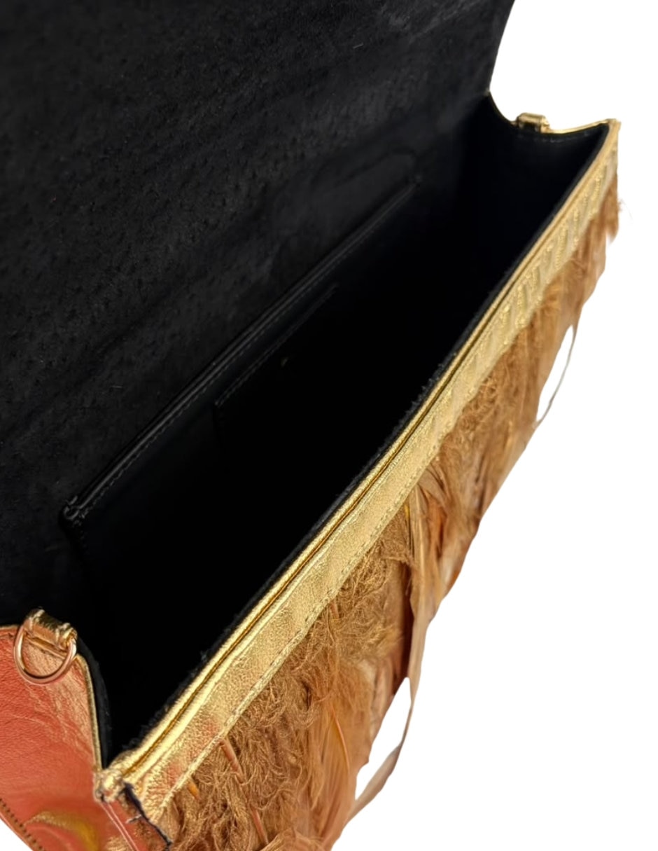 Bolsa clutch de piel para mujer 5