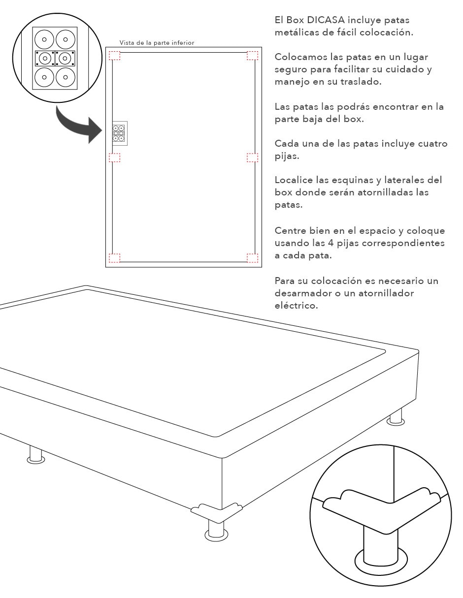 Juego de colchón y box premier box 7