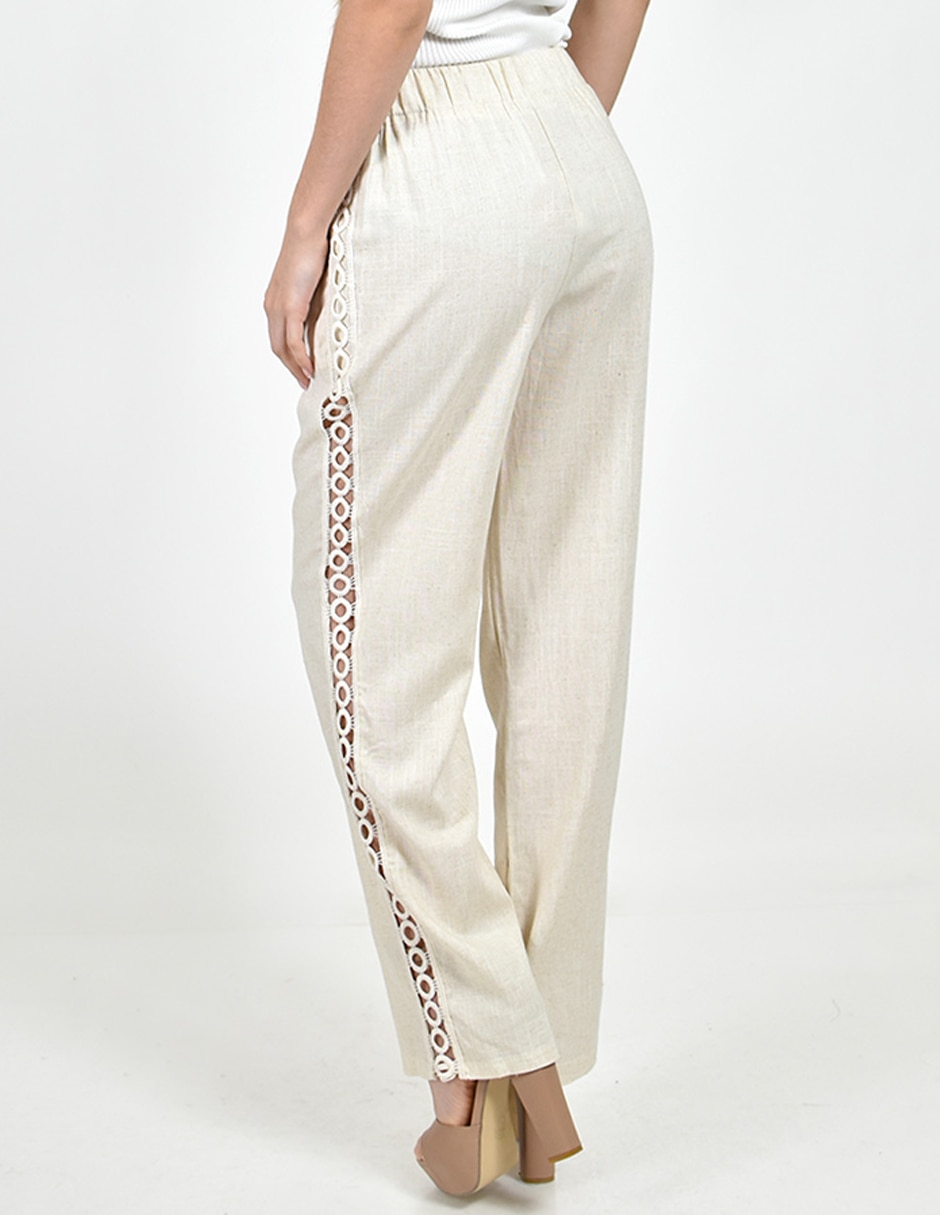 Pantalón regular recto para mujer 4
