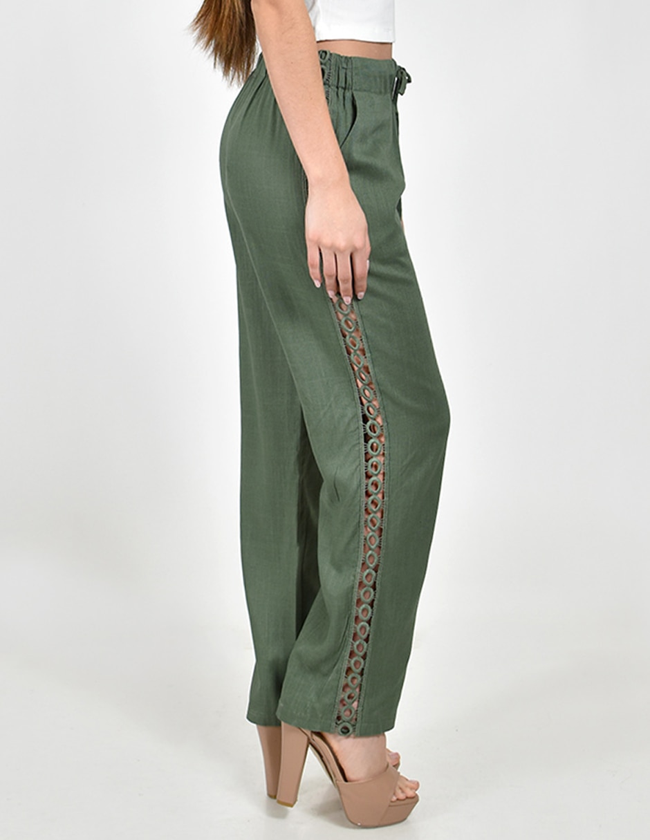 Pantalón regular recto para mujer 5