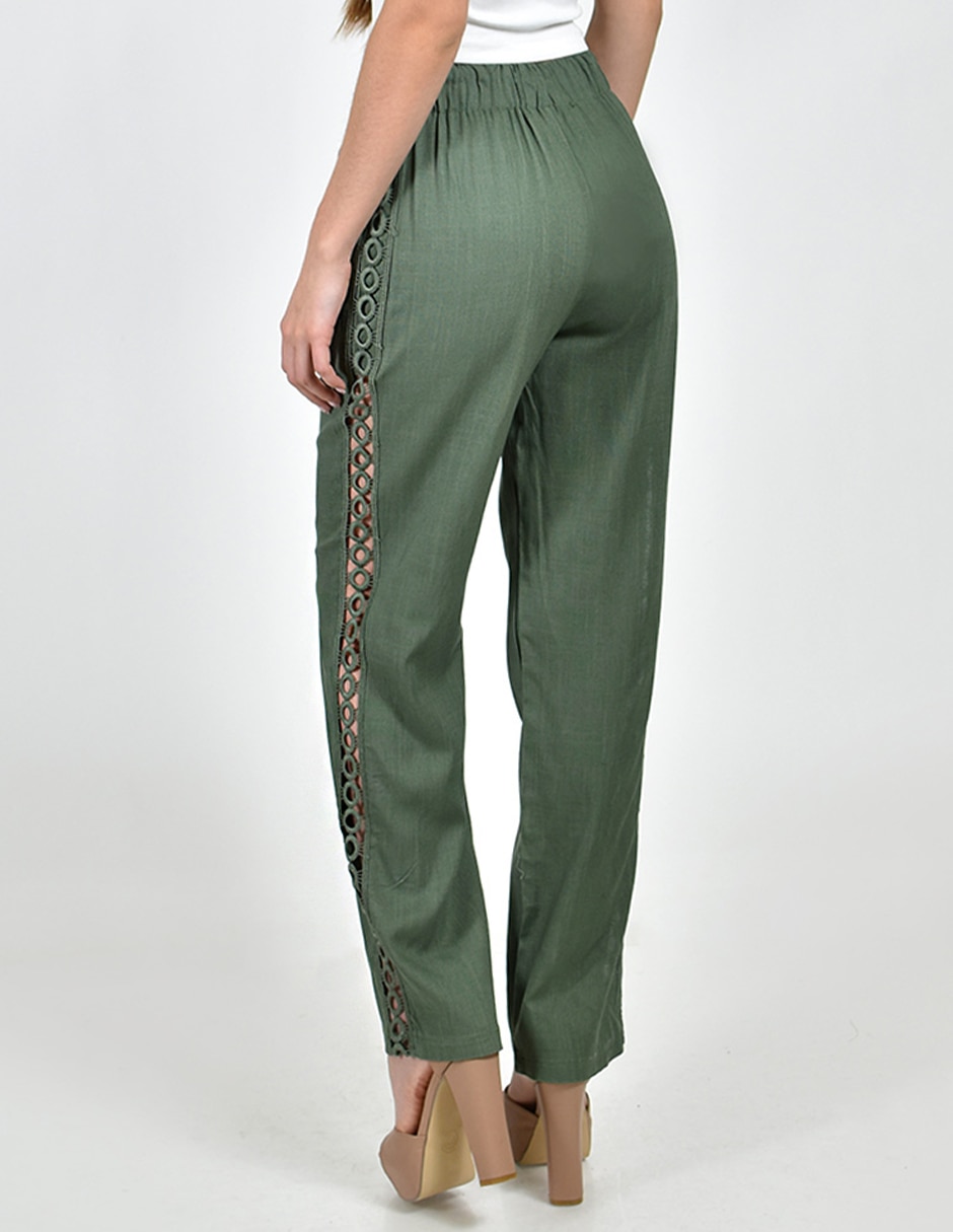 Pantalón regular recto para mujer 4