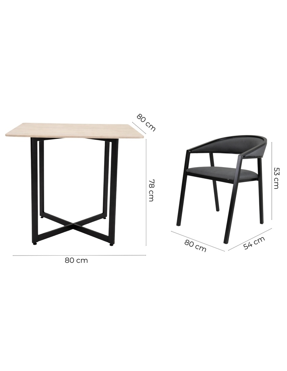 Comedor LUXEN + CAMILA para 4 personas de MDF 13