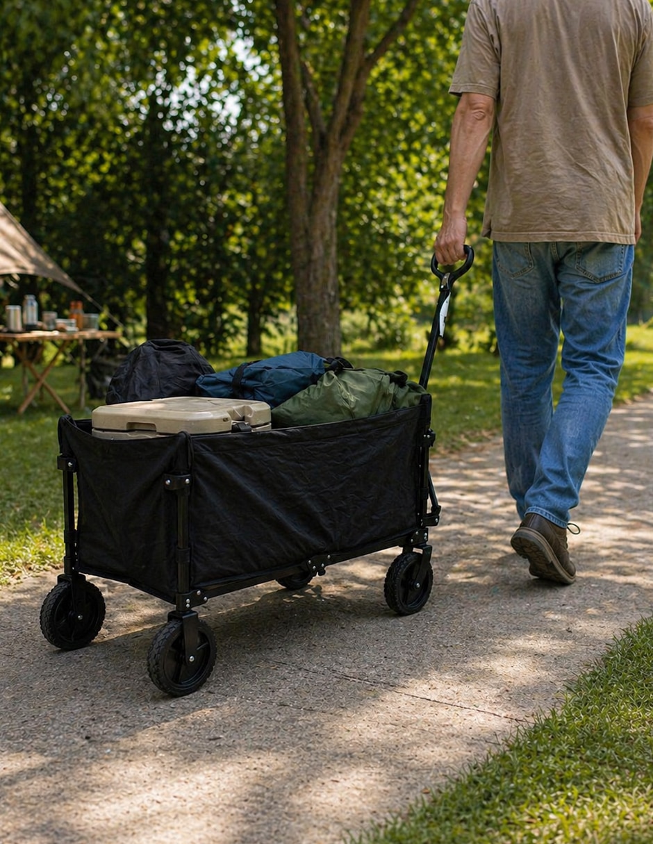 Carrito vagón plegable importadora la merced con capacidad de 100 kg