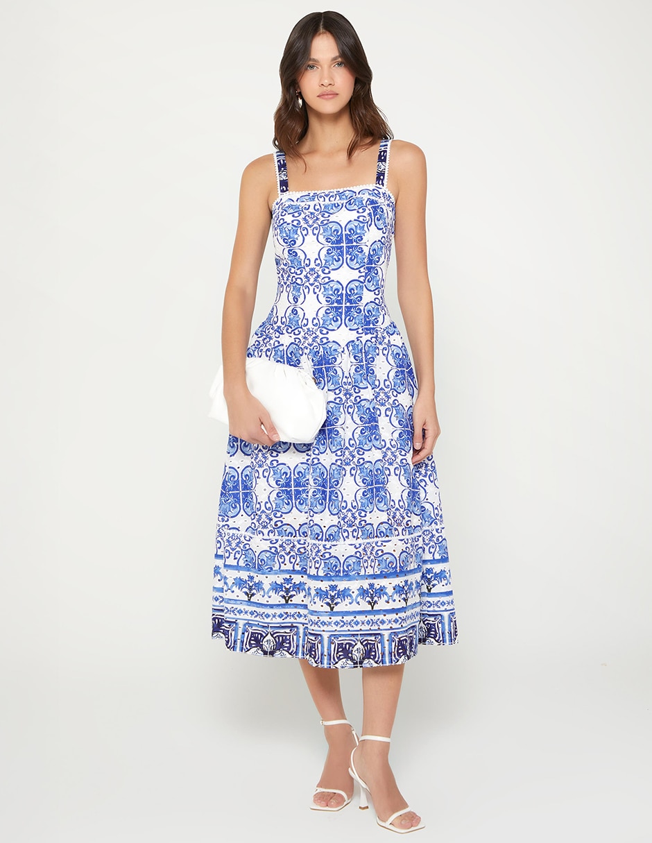 Vestido midi fiesta lujo mediterraneo para mujer Vestido midi fiesta lujo mediterraneo para mujer