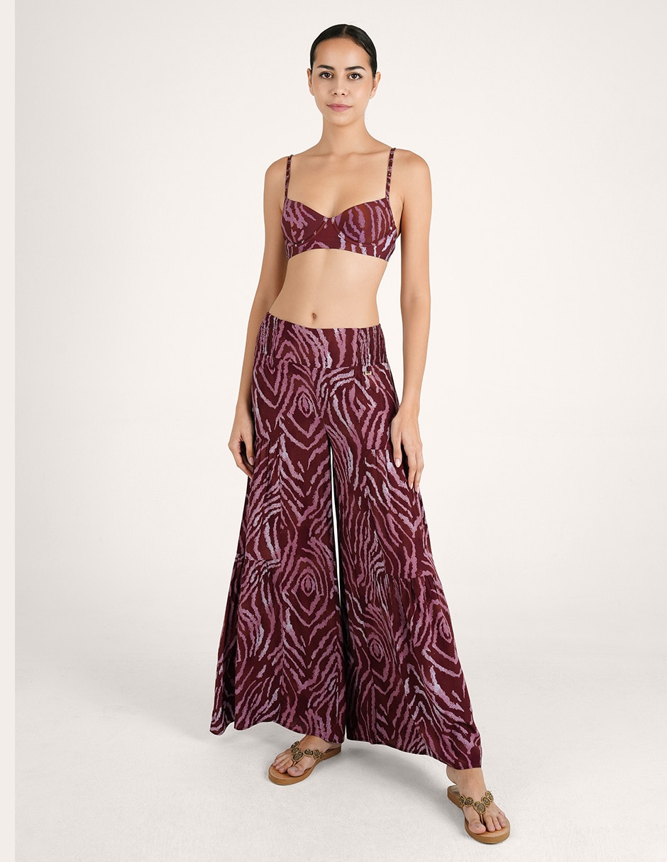 Pantalón coulotte Zingara zafira amplio para mujer 2